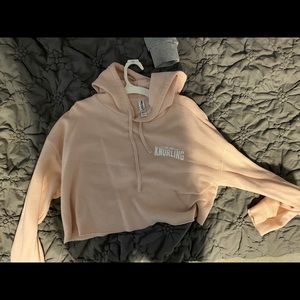 Gym crop top sweatshirt